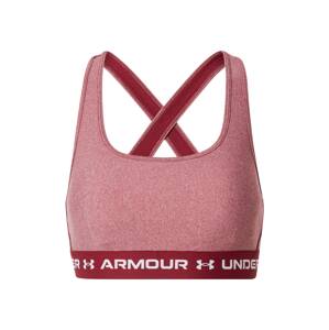 UNDER ARMOUR Športová podprsenka  tmavočervená / červená melírovaná / biela