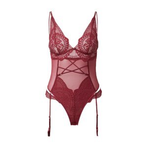 Hunkemöller Body  tmavočervená