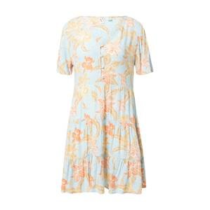 ROXY Letné šaty 'SUNNY SUMMER'  svetlomodrá / svetlohnedá / koralová