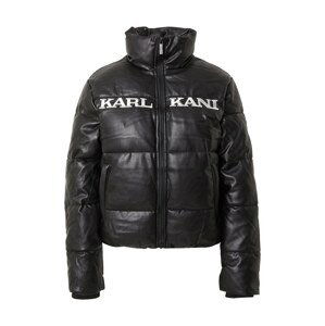 Karl Kani Zimná bunda  čierna / svetlosivá