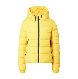Superdry Zimná bunda  žltá / biela / čierna