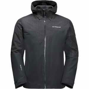 JACK WOLFSKIN Outdoorová bunda 'Rhapsody'  tmavosivá / biela