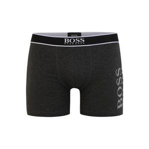 BOSS Boxershorts  sivá melírovaná / čierna / biela