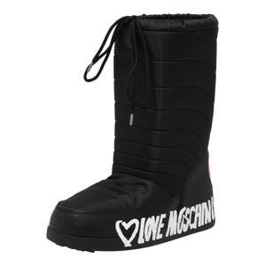 Love Moschino Snehule  čierna / červená / biela