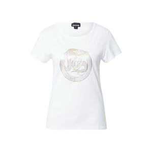 Just Cavalli T-Shirt  biela / zlatá