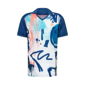 BIDI BADU Funkčné tričko 'Eren Tech'  biela / modrá / oranžová / svetlomodrá