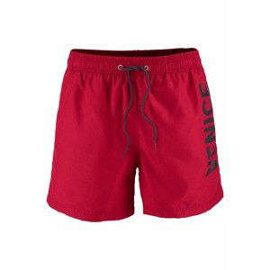 VENICE BEACH Plavecké šortky  čierna / červená