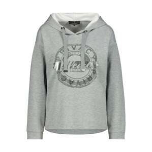 monari Sweatshirt  sivá melírovaná / tmavosivá / strieborná