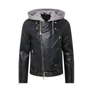 AllSaints Jacke 'Charter'  čierna / sivá