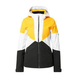 ZIENER Outdoorová bunda 'TANSY'  oranžová / biela / sivá / čierna
