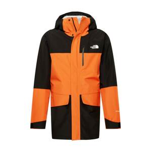 THE NORTH FACE Outdoorová bunda 'Dryzzle'  čierna / oranžová