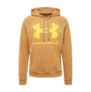 UNDER ARMOUR Športová mikina 'Rival'  karamelová / oranžová