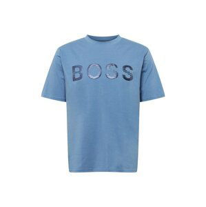 BOSS Casual T-Shirt 'TANEK'  dymovo modrá