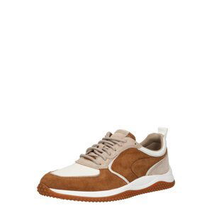 CLARKS Sneaker 'Puxton'  biela / hnedá