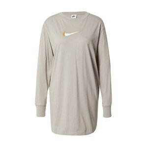 Nike Sportswear Šaty  sivá / biela / horčicová / striebornosivá