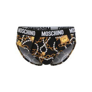 Moschino Underwear Nohavičky  čierna / žltá / hnedá / svetlosivá / biela