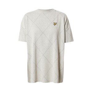 Lyle & Scott Tričko  telová / sivá melírovaná