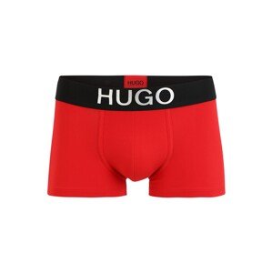 HUGO Boxerky  hrdzavo červená / čierna / strieborná