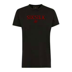 SikSilk T-Shirt  čierna / červená