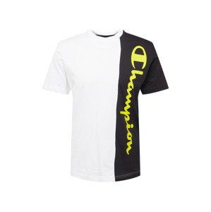 Champion Authentic Athletic Apparel Tričko  biela / čierna / žltá