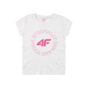 4F Funkčné tričko  biela / ružová