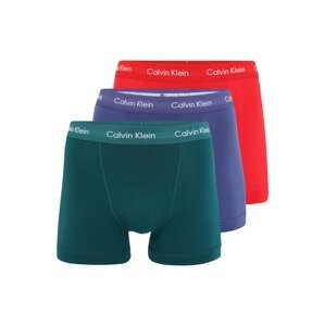 Calvin Klein Underwear Boxerky  tmavofialová / červená / biela / tmavozelená