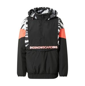 DC Shoes Outdoorová bunda  biela / čierna / koralová