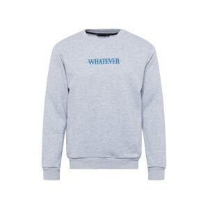 Trendyol Sweatshirt  sivá melírovaná / nebesky modrá