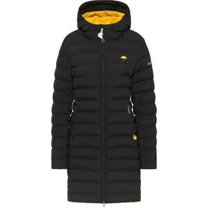 Schmuddelwedda Zimný kabát  čierna / žltá