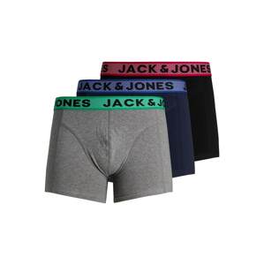 JACK & JONES Boxerky 'Jacian'  námornícka modrá / sivá melírovaná / zmiešané farby / čierna