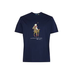 Polo Ralph Lauren Big & Tall Tričko  námornícka modrá / hnedá / biela / červená