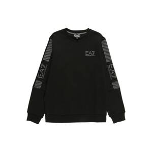 EA7 Emporio Armani Sweatshirt  čierna / sivá