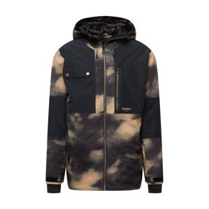 QUIKSILVER Sportjacke 'TAMARACK'  čierna / tmavosivá / svetlobéžová