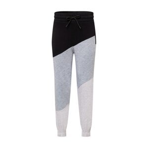 JACK & JONES Sweatpants 'Bill Portmann'  čierna / modrá / sivá