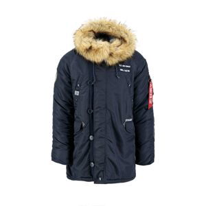 ALPHA INDUSTRIES Zimná bunda 'N3B Airborne'  modrá / zmiešané farby