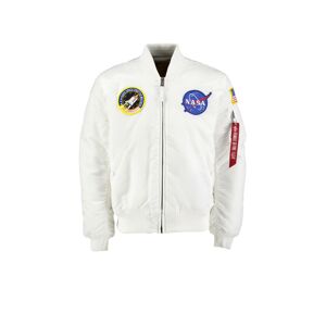 ALPHA INDUSTRIES Prechodná bunda 'MA-1 VF NASA'  biela / zmiešané farby