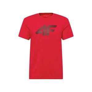 4F Funkčné tričko  ohnivo červená / čierna
