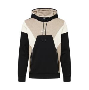 BOSS ATHLEISURE Mikina 'Soody'  čierna / púdrová / biela