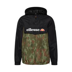 ELLESSE Prechodná bunda 'Mont 2'  hnedá / kaki / trávovo zelená / čierna