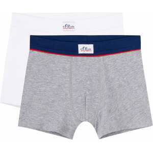 s.Oliver Boxershorts  sivá / biela