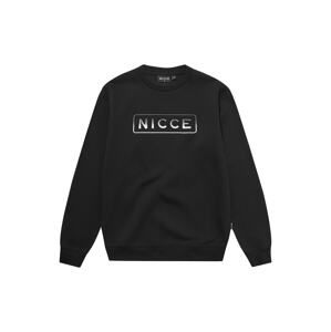 Nicce Sweatshirt 'POWELL'  čierna / biela