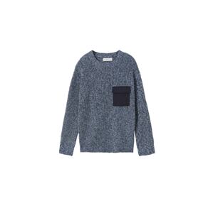 MANGO KIDS Pullover  'Hansel'  tmavomodrá / modrá melírovaná