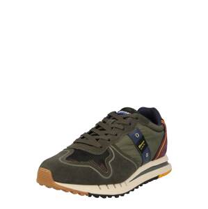 Blauer.USA Sneaker 'QUARTZ'  tmavozelená / vínovo červená / čierna / modrá