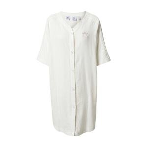 ADIDAS ORIGINALS Košeľové šaty 'Baseball'  prírodná biela