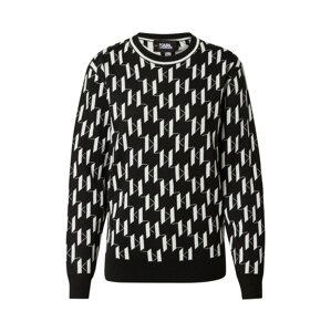 Karl Lagerfeld Pullover  čierna / biela