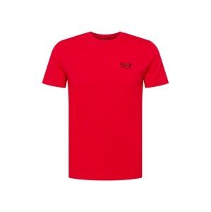 EA7 Emporio Armani Funkčné tričko  červená / čierna