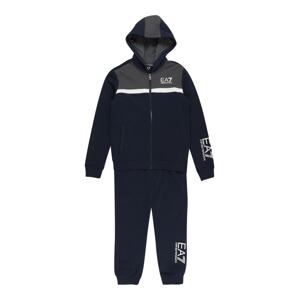 EA7 Emporio Armani Joggingová súprava  námornícka modrá / biela / sivá