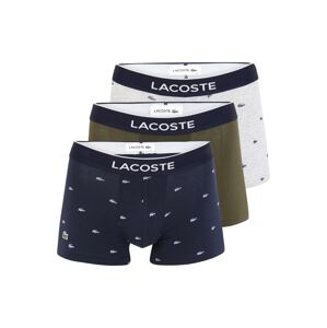 LACOSTE Boxerky  sivá melírovaná / čierna / námornícka modrá