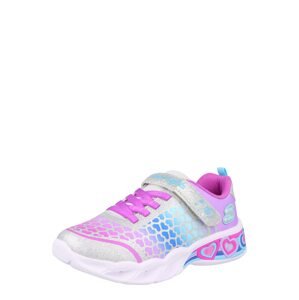 SKECHERS Tenisky  fuksia / strieborná / orchideová / kráľovská modrá / vodová