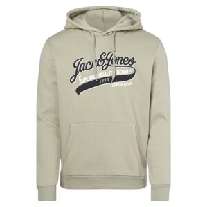 JACK & JONES Mikina  biela / čierna / pastelovo zelená